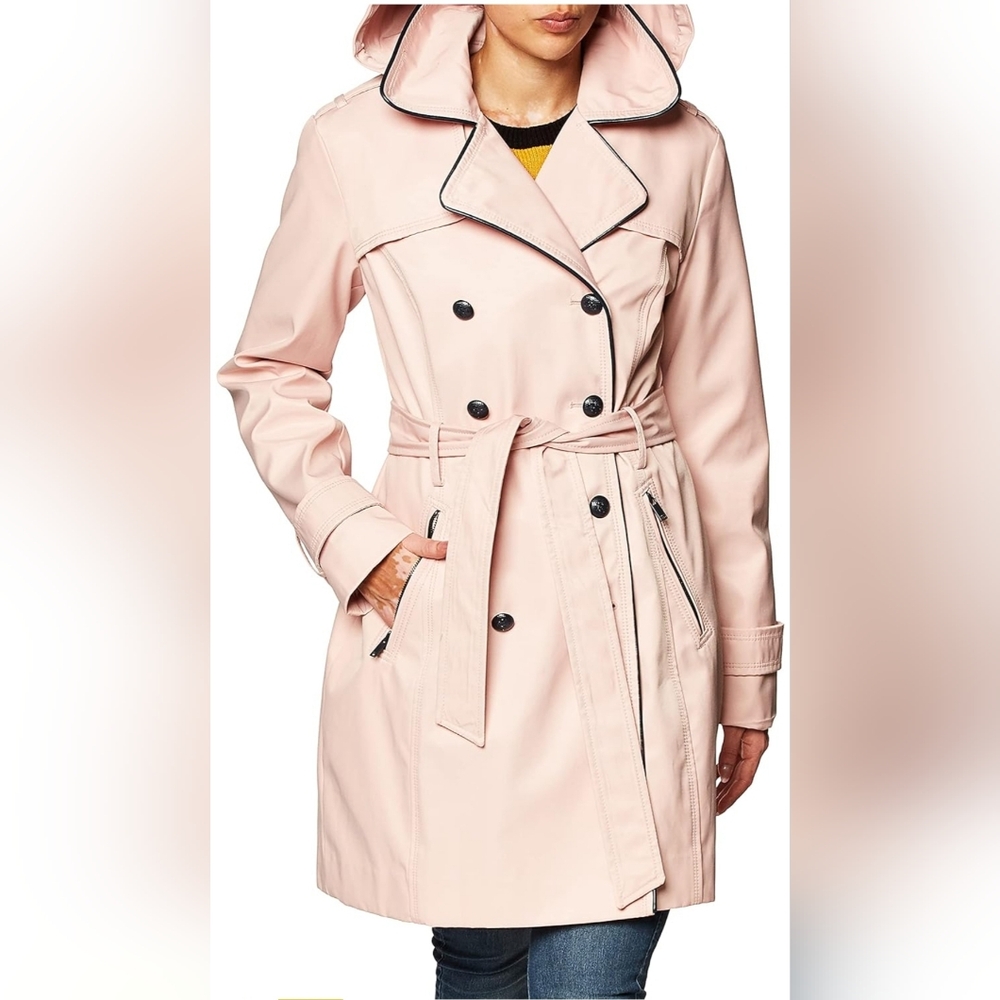 NWT Guess Blush Double Breasted Trenchcoat - XL